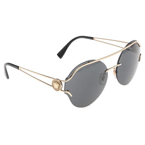 versace sunglasses men black and gold